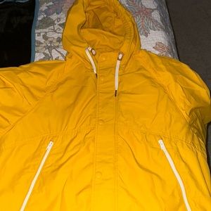 Yellow rain coat